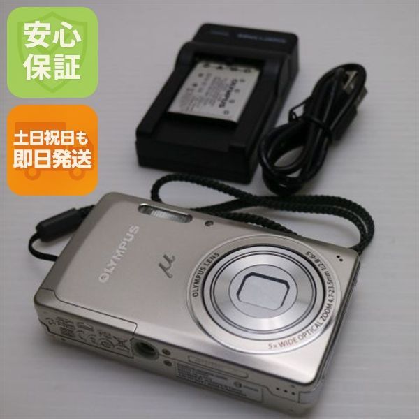 超美品 μ-5010 シルバー 即日発送 OLYMPUS デジカメ デジタルカメラ