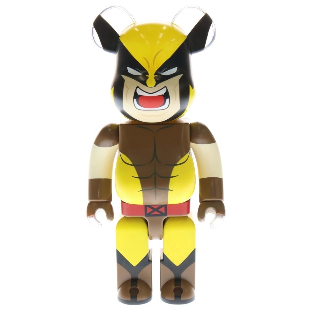 메디콤 토이 (메디콤 토이) BE @RBRICK 400% 마블 엑스맨 울버린 베어브릭 마블 엑스맨 울버린 피규어 인형 브라운