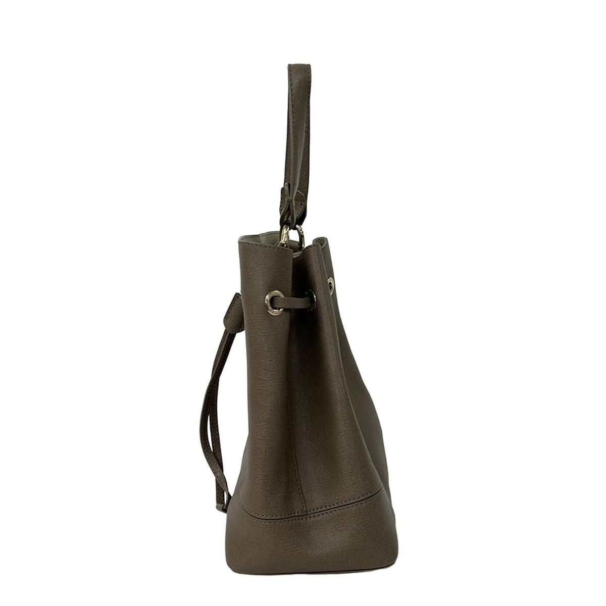 FURLA(フルラ) ハンドバッグ ステイシー ブラウン 巾着型/2way レザー 