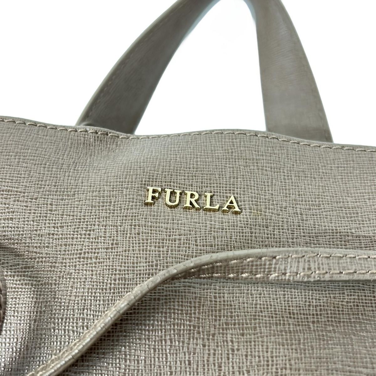 FURLA(フルラ) ハンドバッグ ステイシー ブラウン 巾着型/2way レザー 