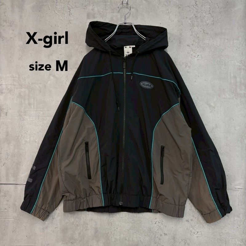 X-girl エックスガール BICOLOR NYLON JACKET バイカラー ナイロン