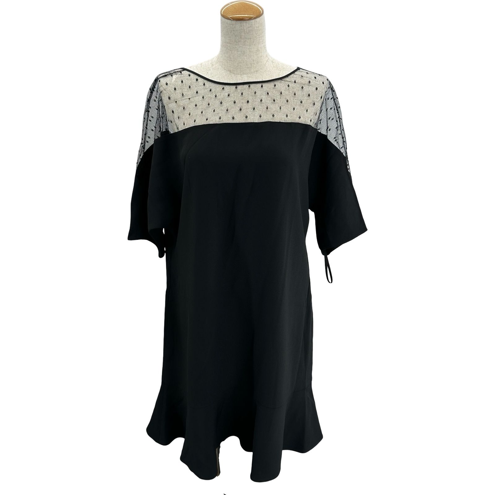 レディース レッドヴァレンティノ RED VALENTINO 半袖フリルワンピース 