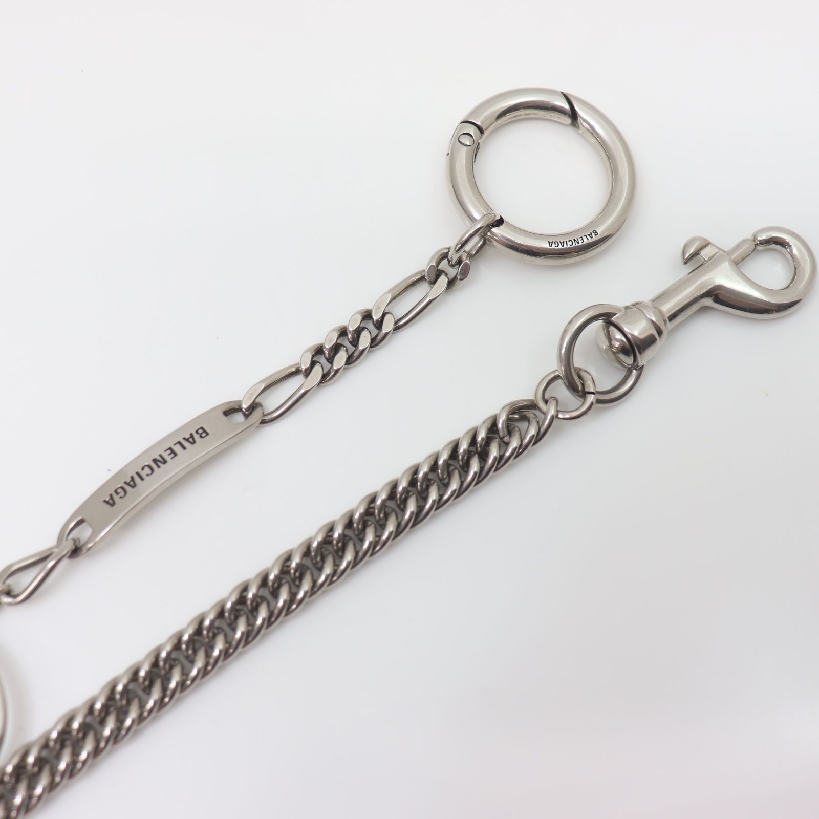 IT51TUHZLMFF 未使用 BALENCIAGA バレンシアガ DIY パンツチェーン ウォレットチェーン シルバー ブラス ザマック アクセサリー IT51TUHZLMFF 未使用 BALENCIAGA バレンシアガ DIY パンツチェーン