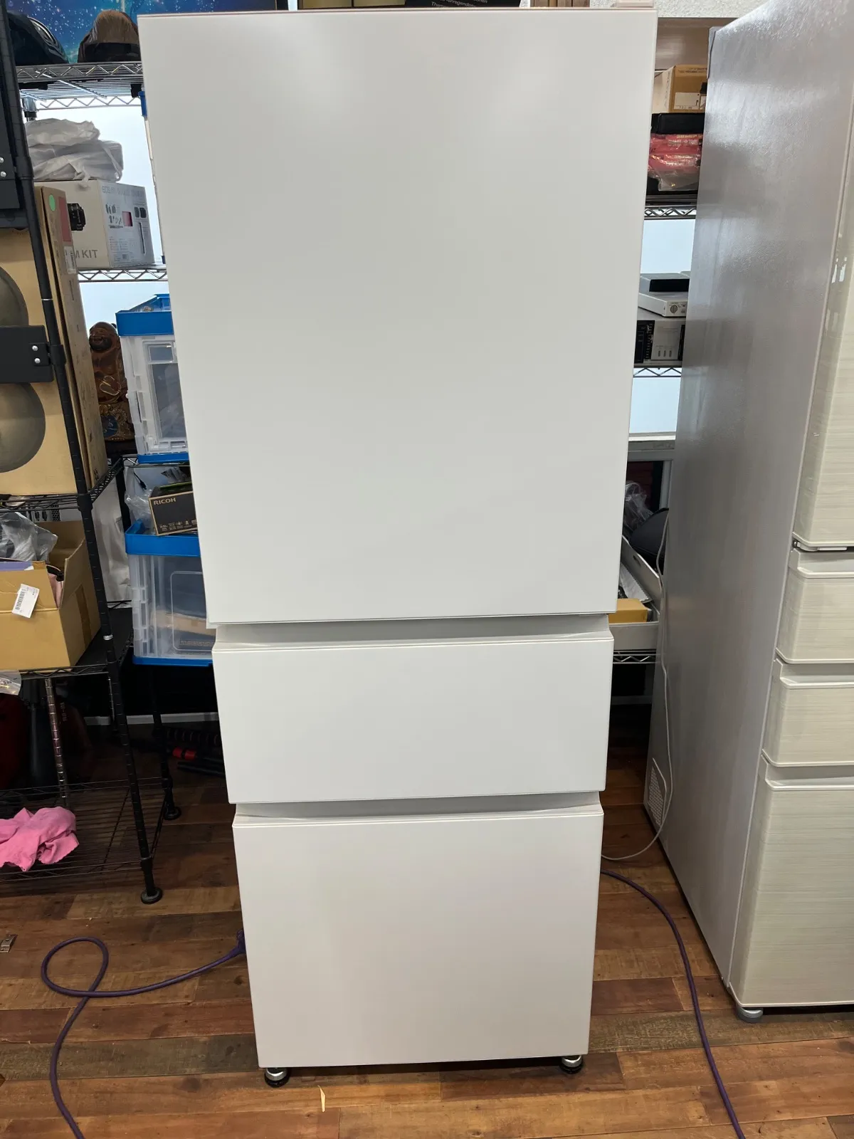 三菱冷蔵庫　MR-CX37C-BR【久留米市近郊への配送可能】 MITSUBISHI (ミツビシ) 3ドア冷蔵庫 MR-CX37C-BR 2018年製 365L
