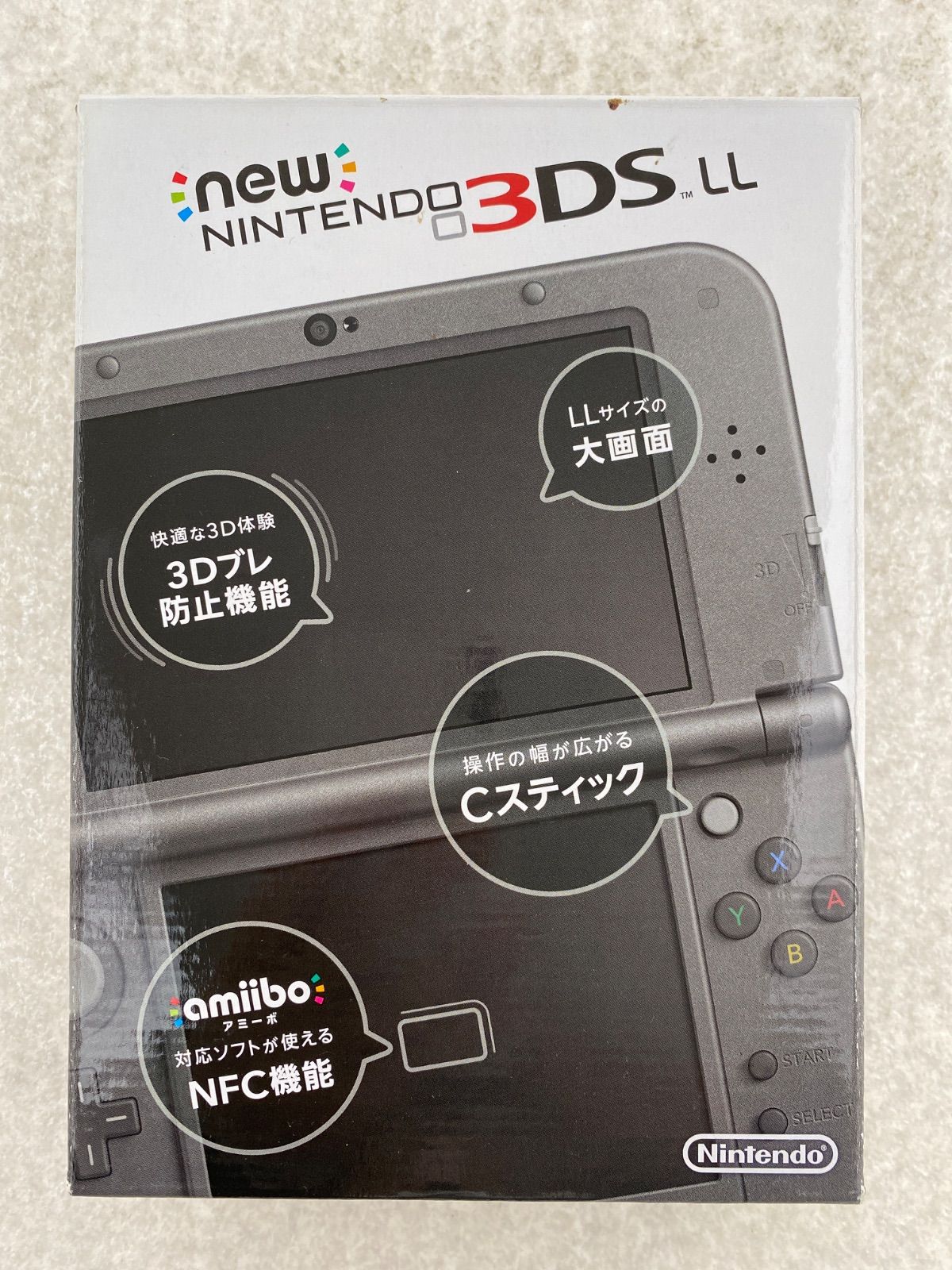 ◇New ニンテンドー3DSLL本体 メタリックブラック 0012568418 動作品