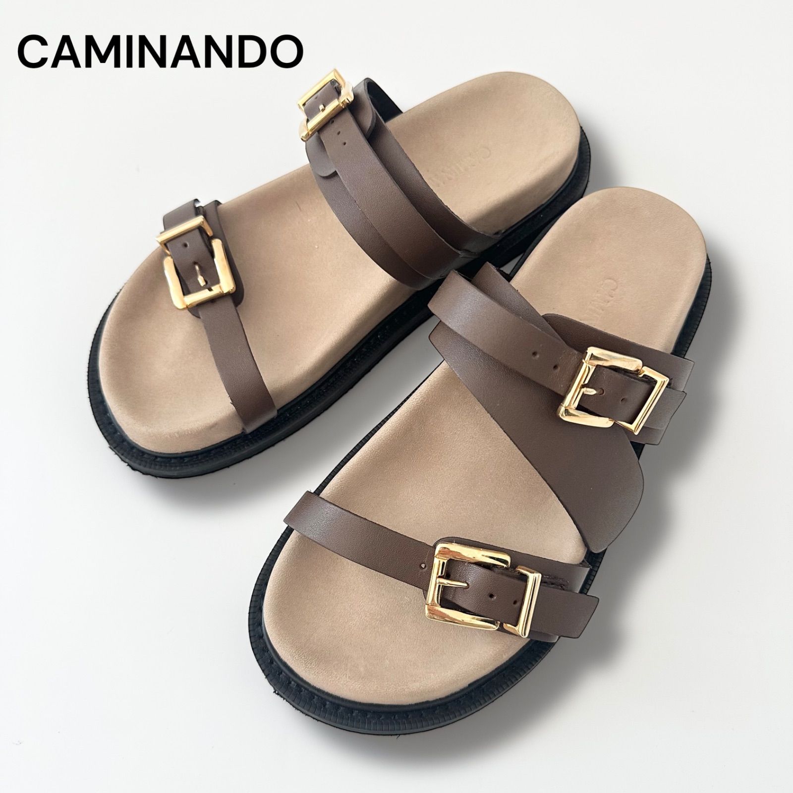 CAMINANDO カミナンド サンダル DOUBLE BUCKLE SANDALS ダブルバックル