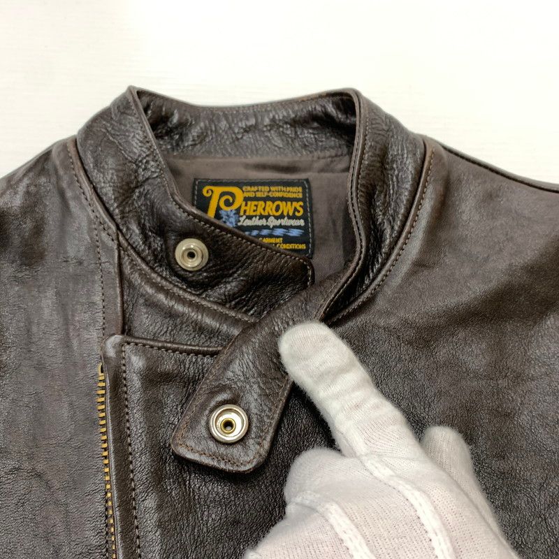 中古品】Pherrow's フェローズ Ⅾ－POCKET HORSEHIDE LEATHER SPORT