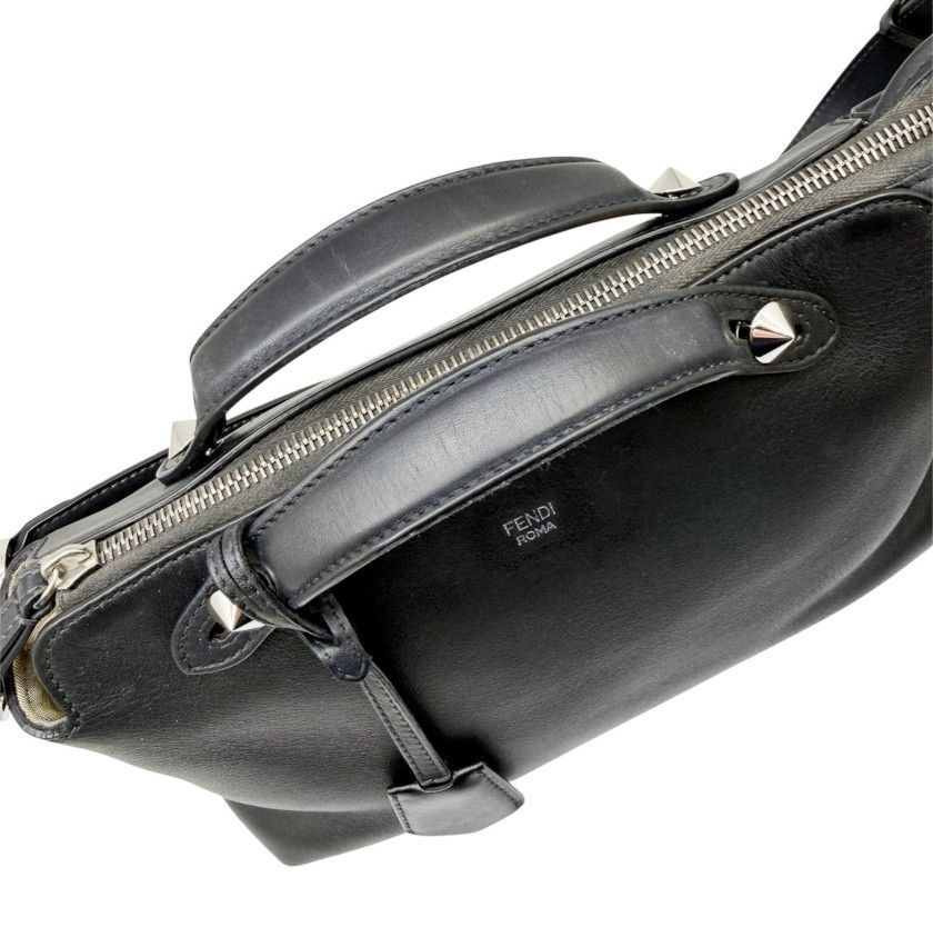 中古】FENDI フェンディ バイザウェイ ミディアム レザー ブラック