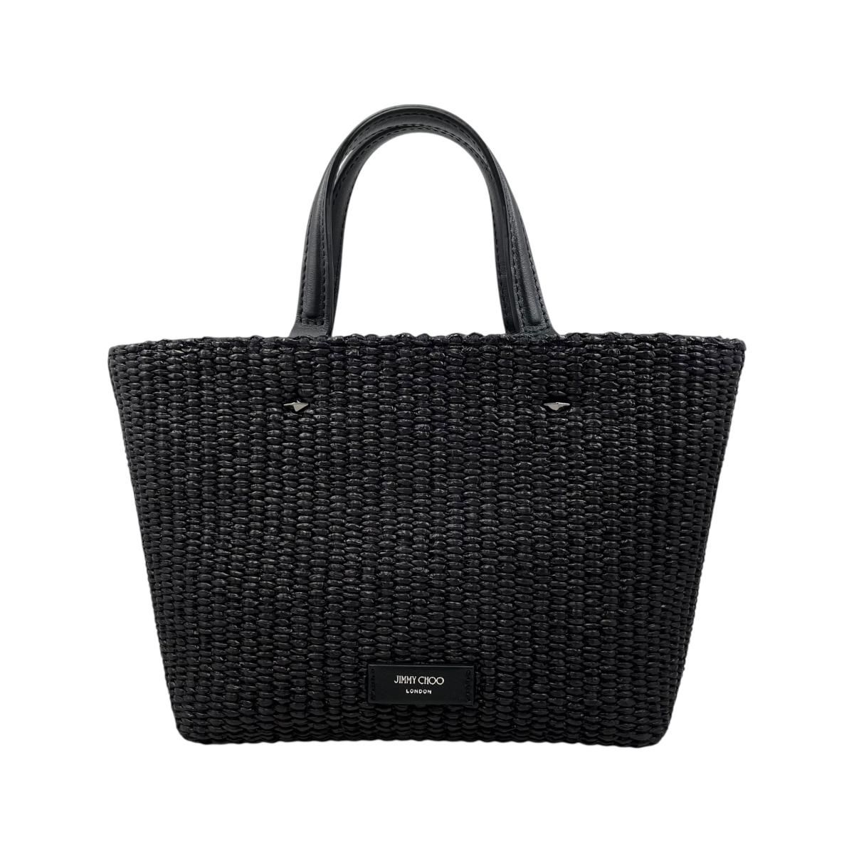 ☆ジミーチュウ ハンドバッグ ショルダーバッグ MINI MARLI-M ラフィア 