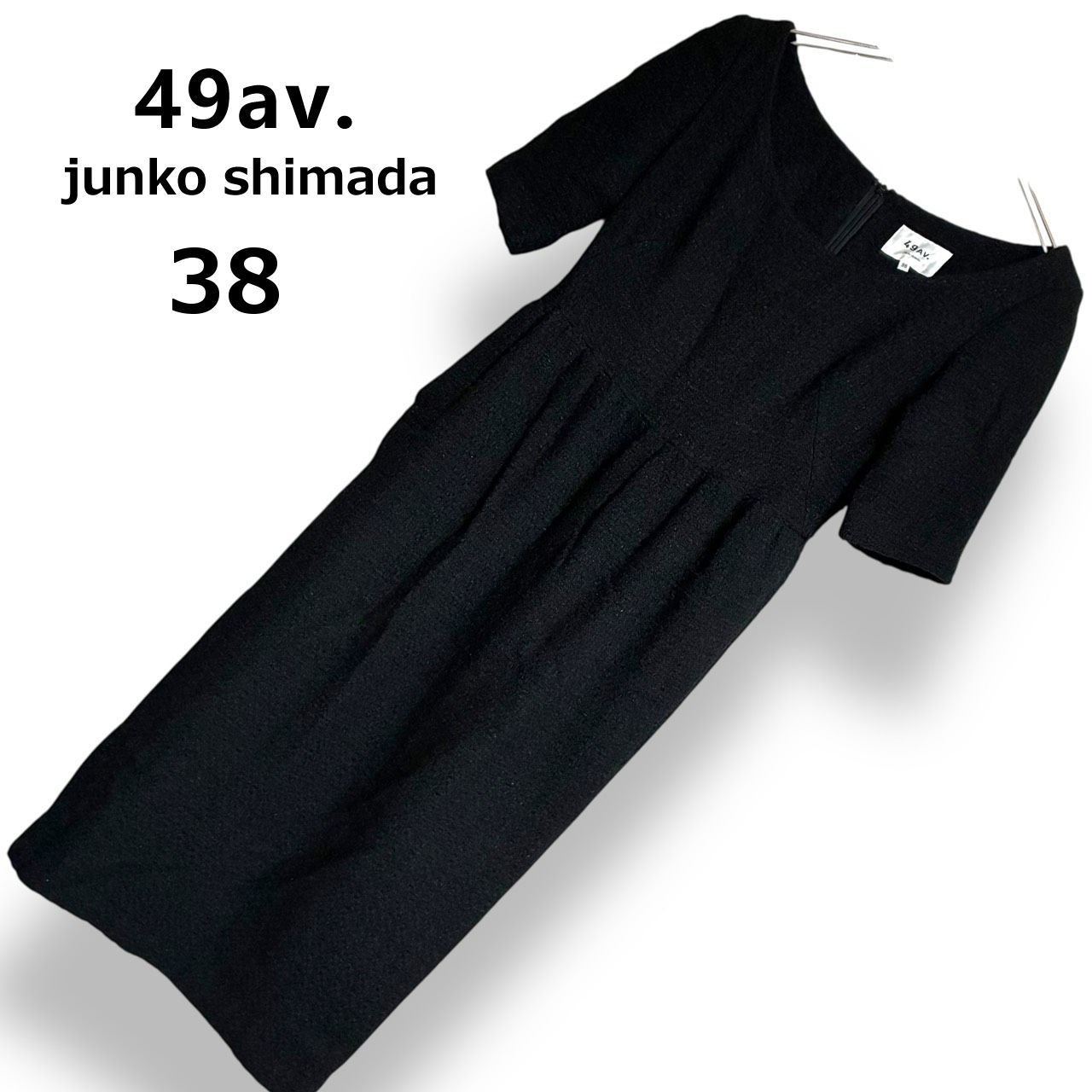 美品】49AV. junko shimada ジュンコシマダ ワンピース ブラック 黒 五 