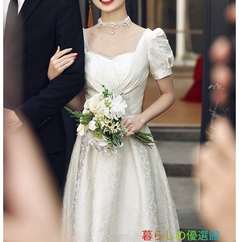 レディース パーティードレス 韓国 結婚式 ワンピース ロング丈 体型 