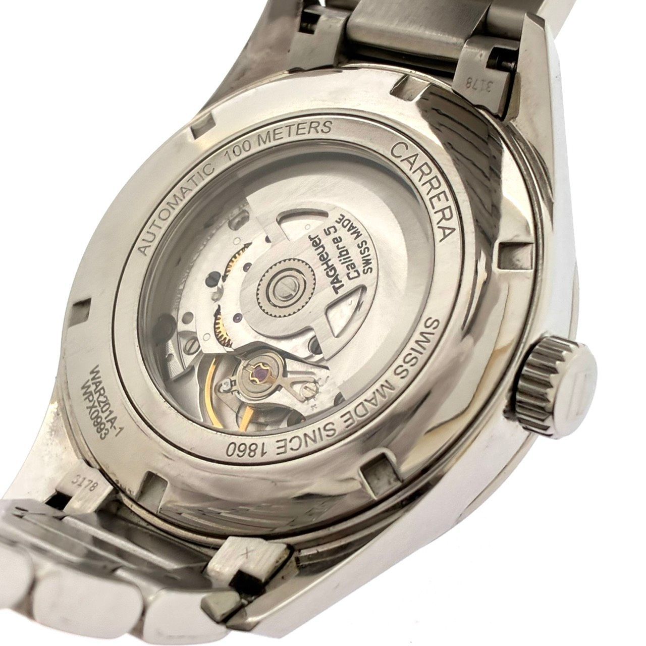 稼働品 美品 タグホイヤー TAG HEUER カレラ キャリバー5 WAR201A-1 