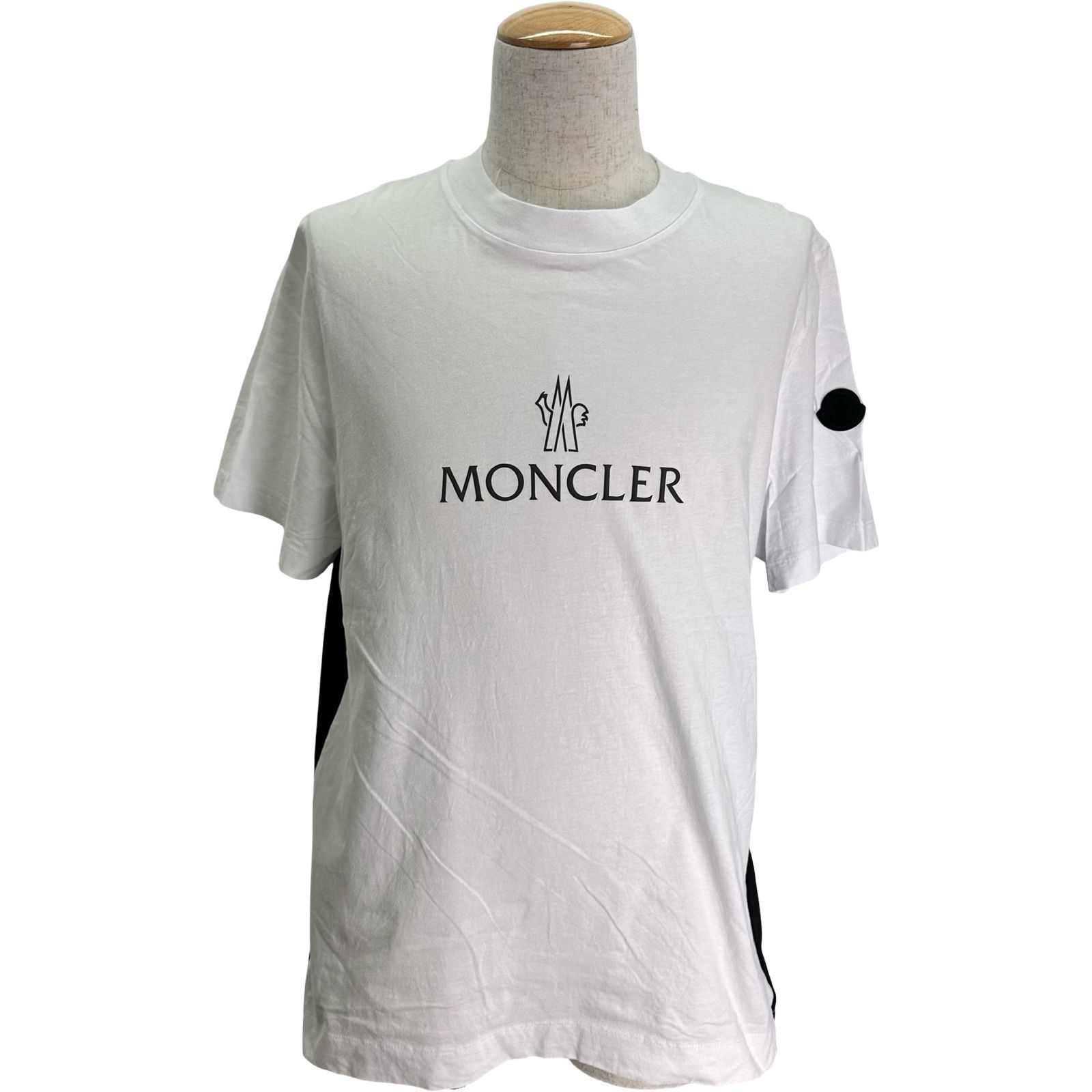 モンクレール MONCLER フロントロゴラバーワッペン半袖Tシャツ