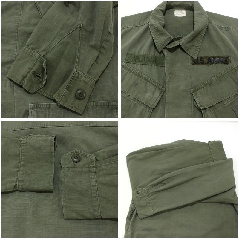 60s vintage U.S.ARMY ジャングルファティーグ 4th リップストップ
