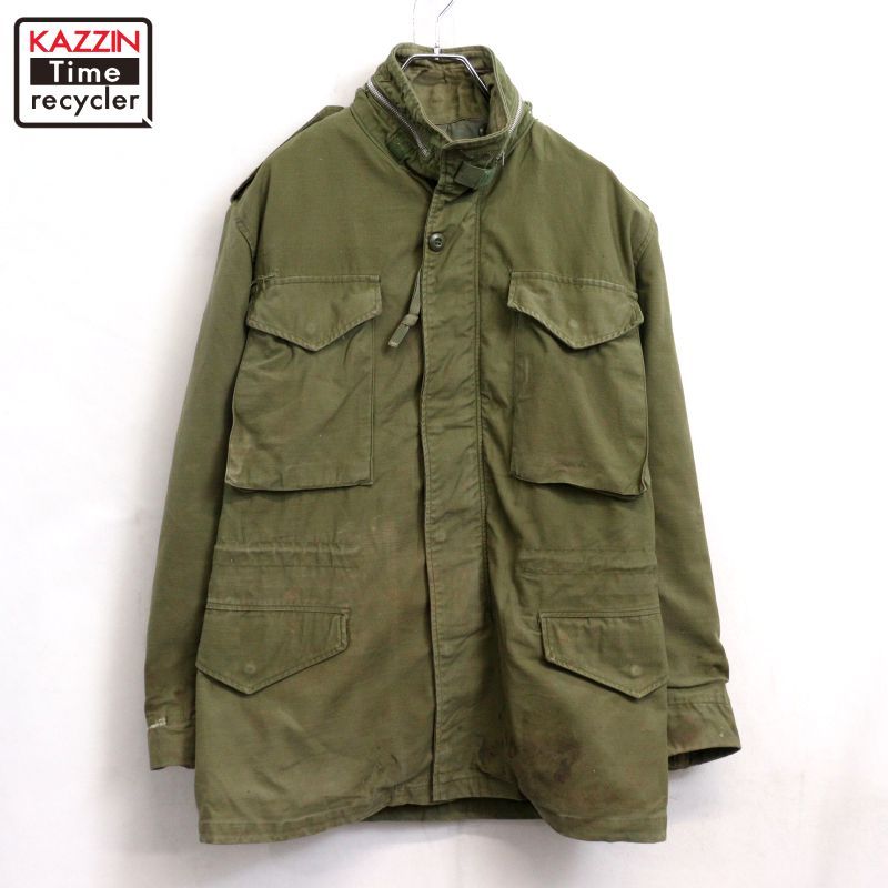 60s vintage U.S.ARMY M-65 グレーライナー アルミジップ フィールド