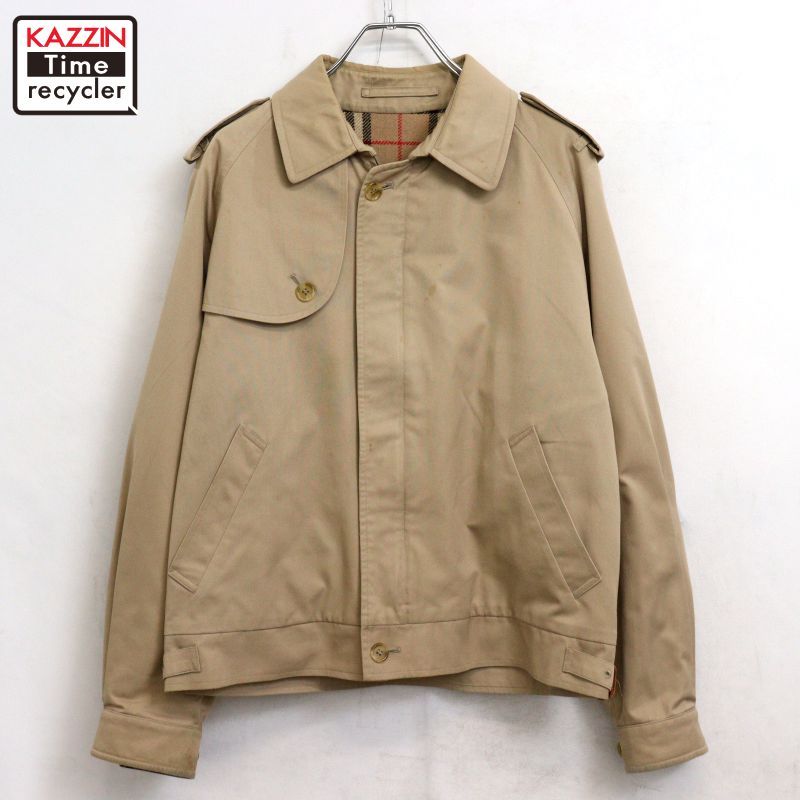80s イギリス製 vintage BURBERRY ジャケット メンズ XLサイズ相当