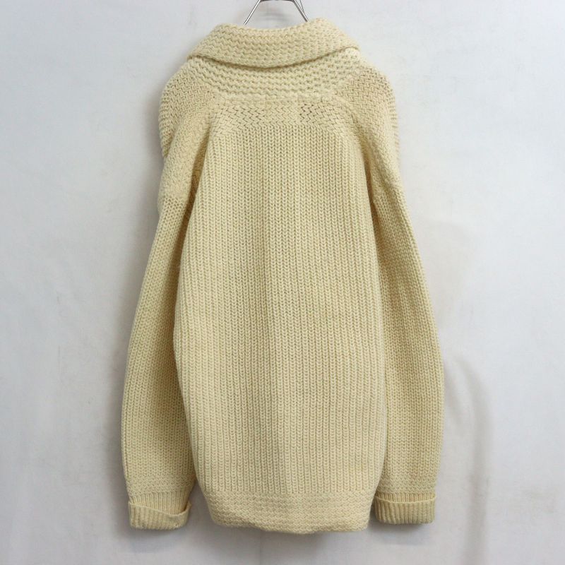 60s vintage 無地 ショールカラー パチポケ ニットカーディガン メンズ 