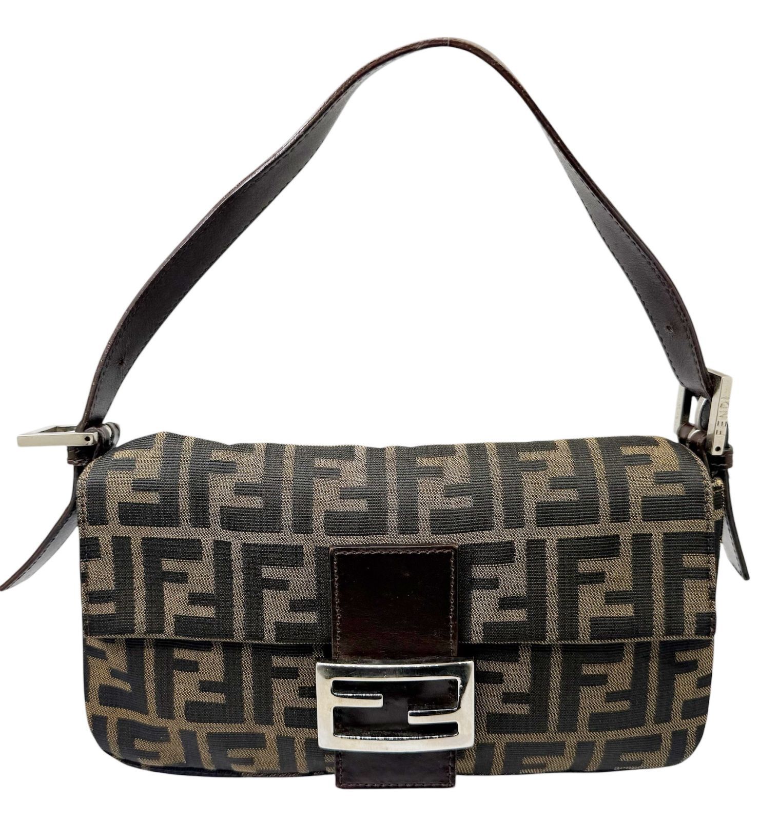 中古】FENDI フェンディ ズッカ柄 マンマバケット ワンショルダー 