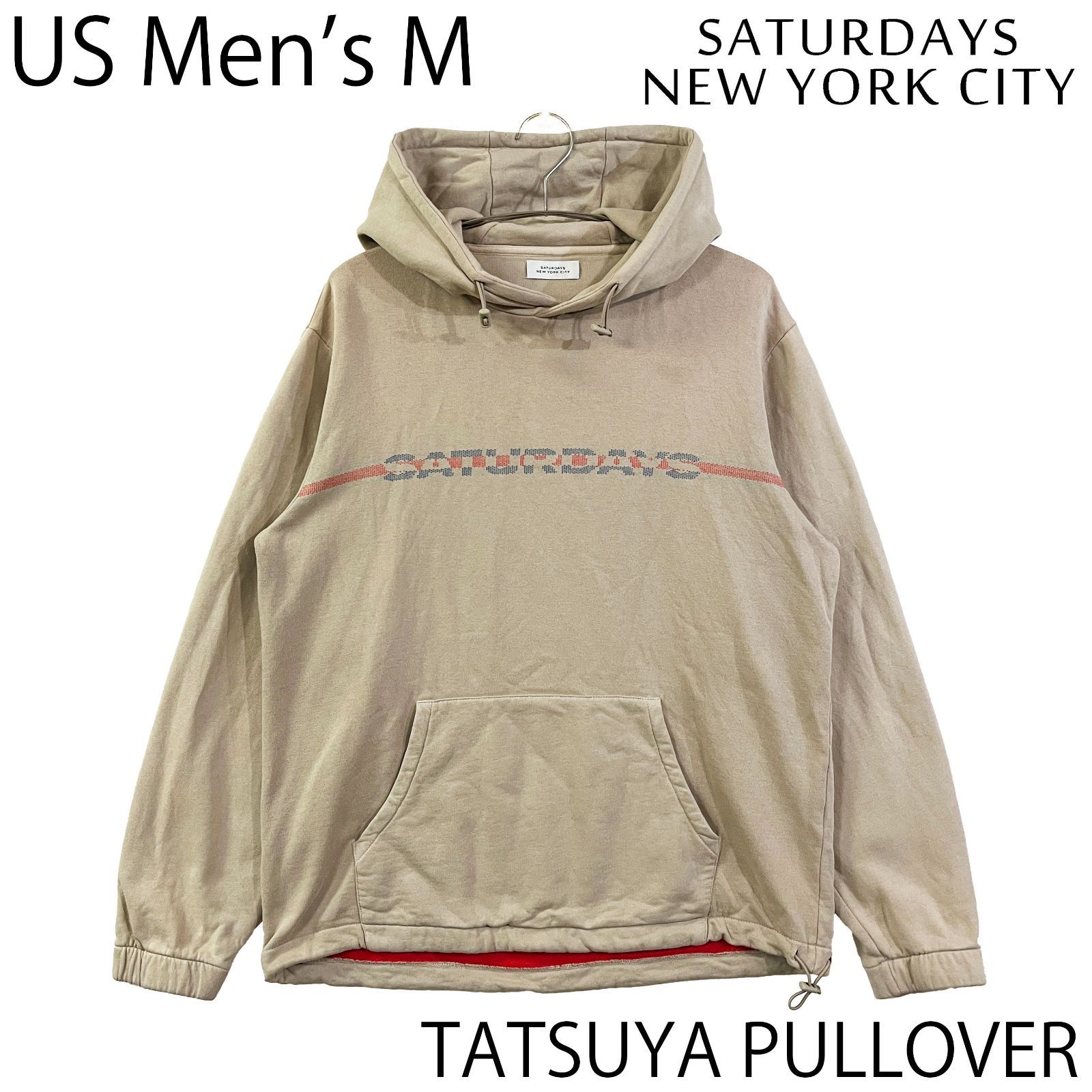 USED／USメンズM】SATURDAYS NYC プルオーバーパーカー カーキ - メルカリ