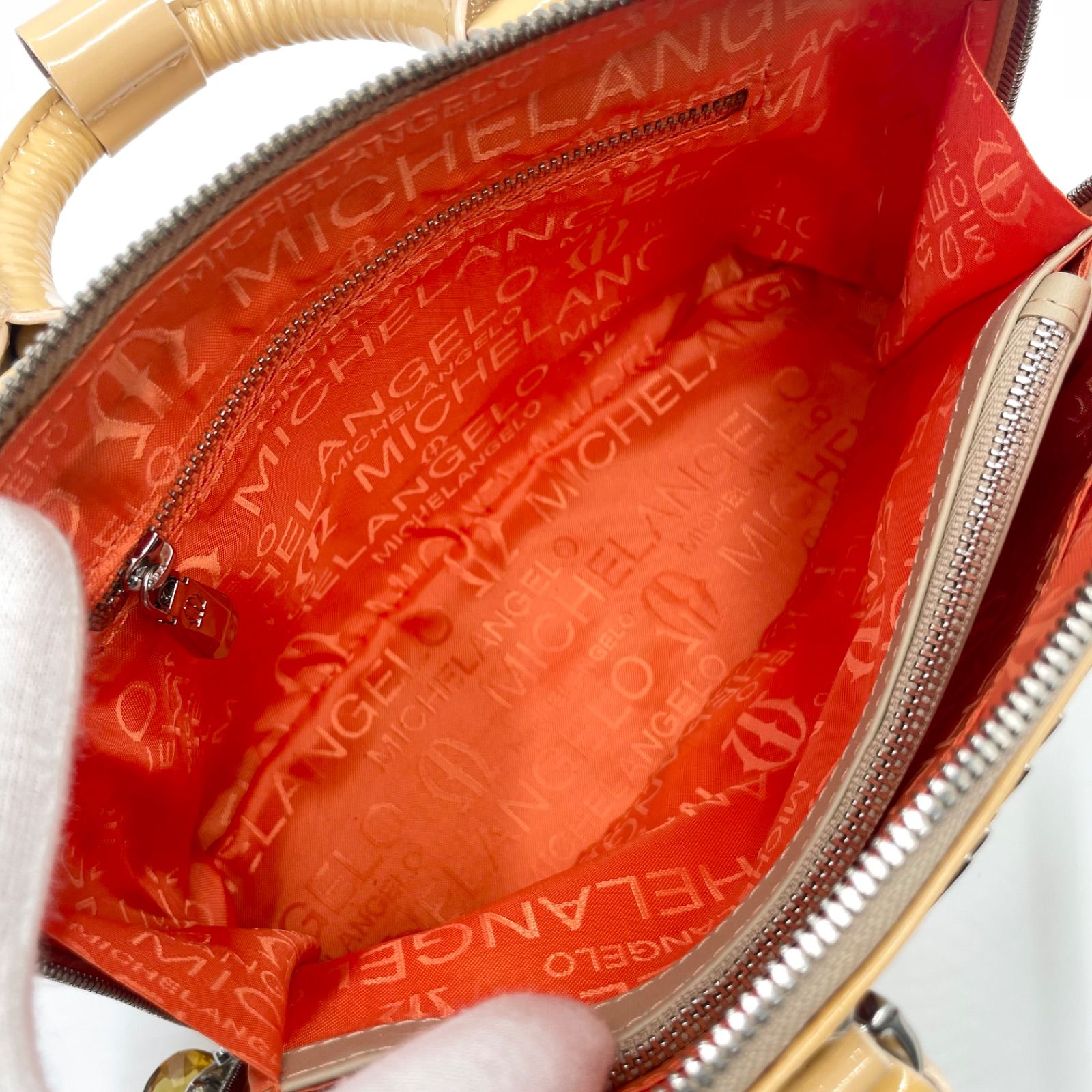 極美品✨MICHELANGELO ミケランジェロ アビステ ハンドバッグ 
