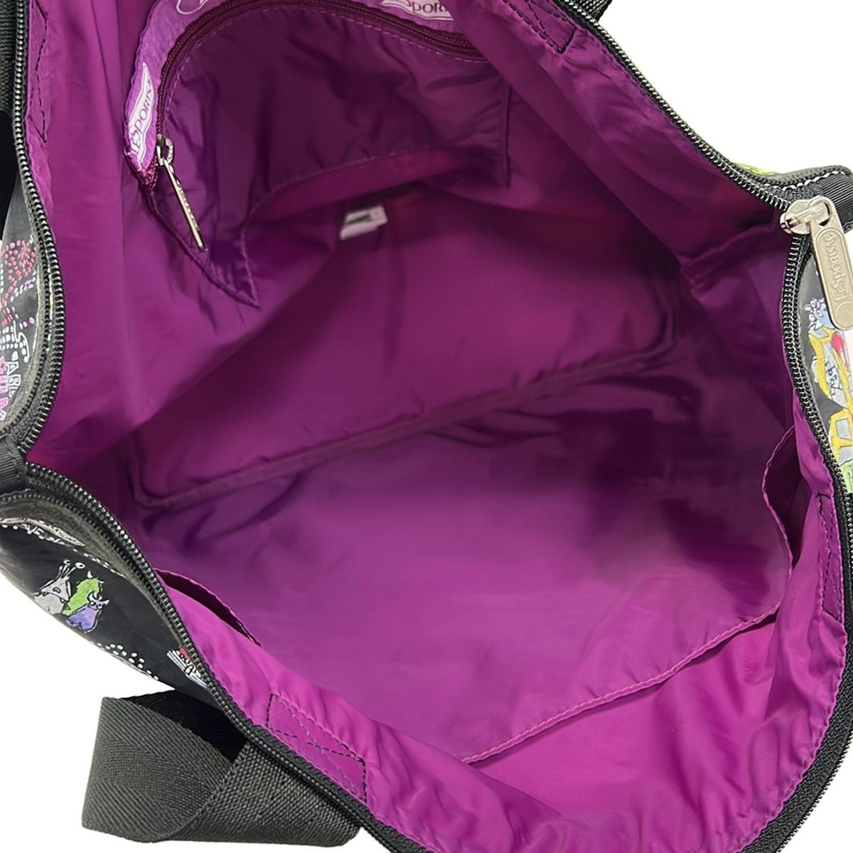 LESPORTSAC(レスポートサック) ショルダーバッグ - 黒×イエロー
