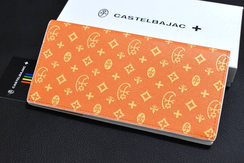 定価2万2000円】新品 CASTELBAJAC【ビジュー】長財布 097604 オレンジ