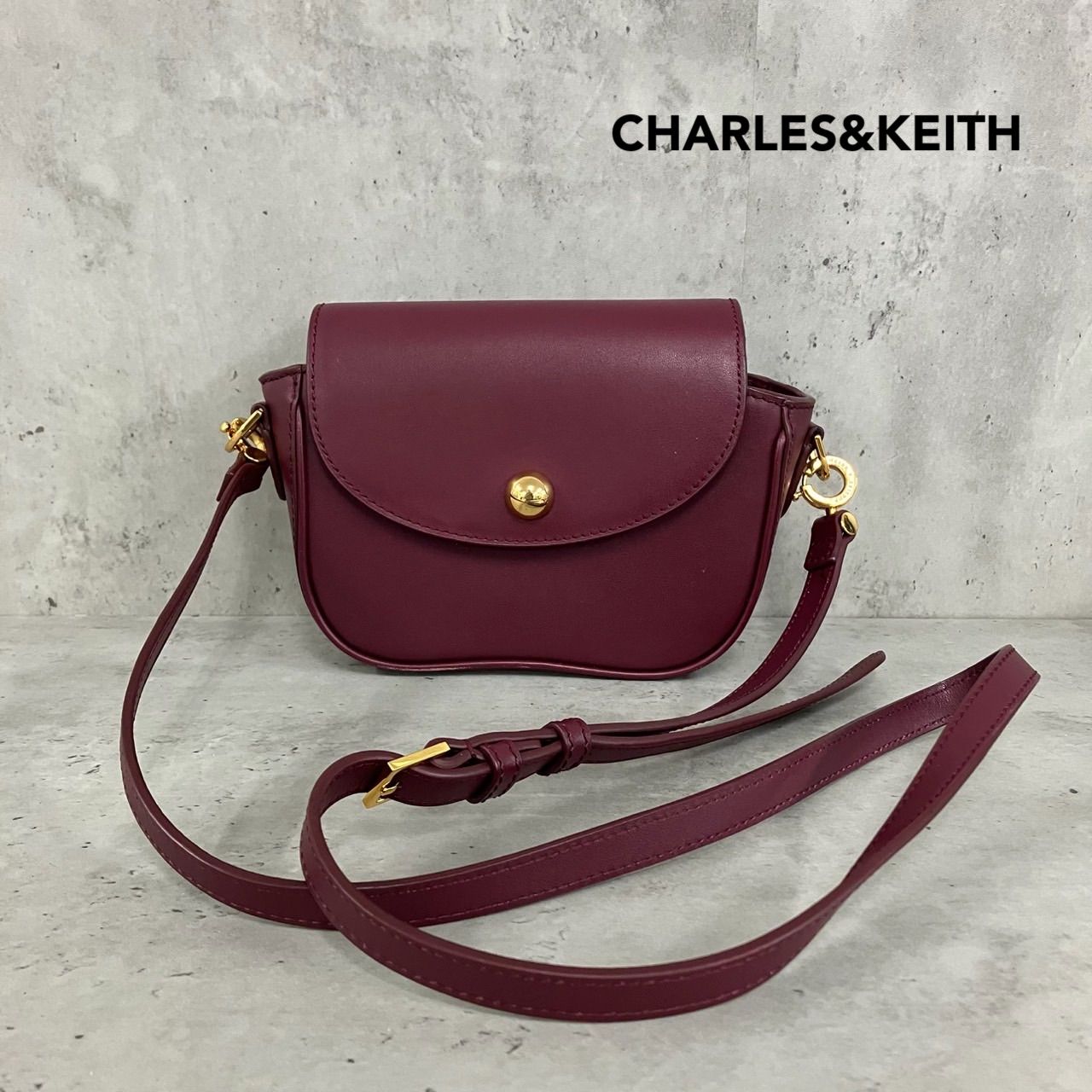CHARLES&KEITH チャールズアンドキース スカルプチュアバッグ 