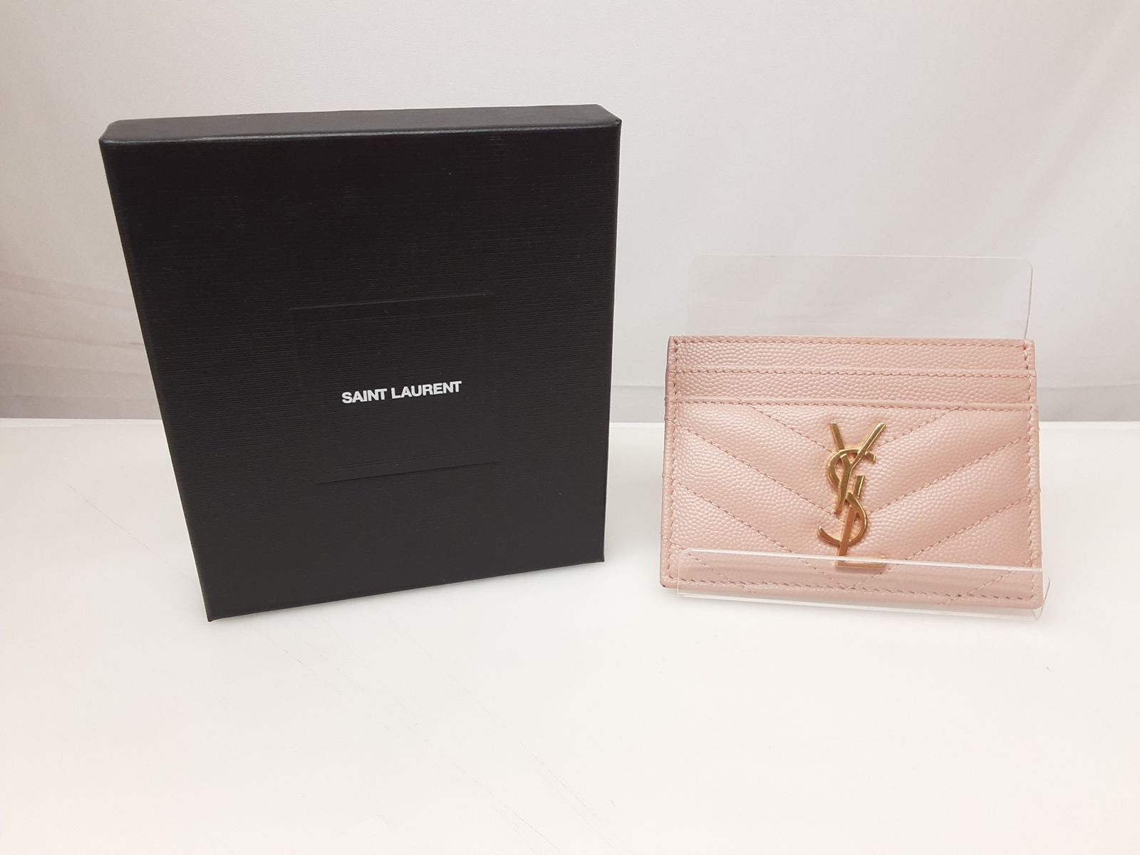 26k-127h【】SAINT LAURENT YSL サンローラン キャビアスキン 