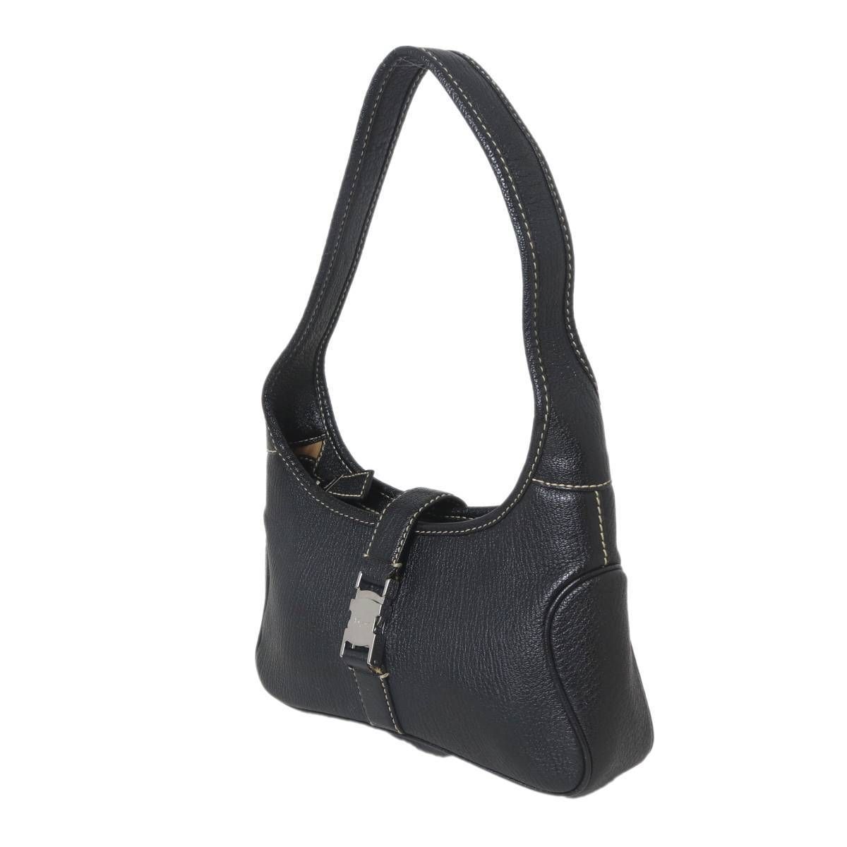 Ferragamo / フェラガモ 肩掛けショルダーバッグ レザー ブラック BA 