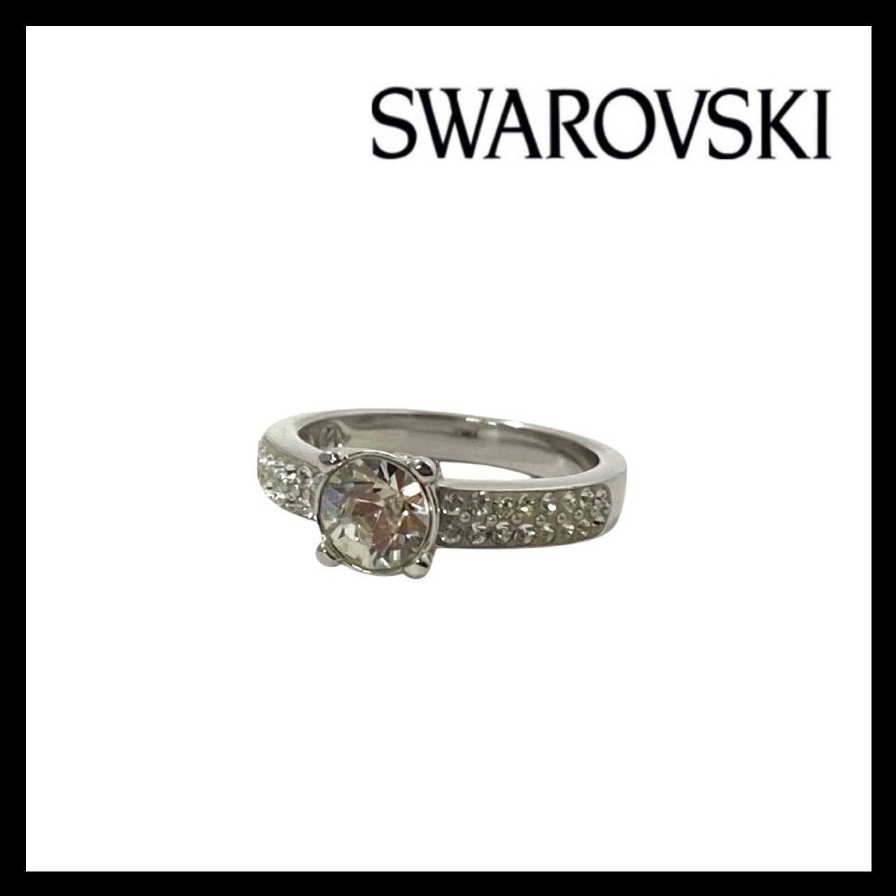 Y【SWAROVSKI】Dazzle リング シルバーカラー クリスタル パヴェ