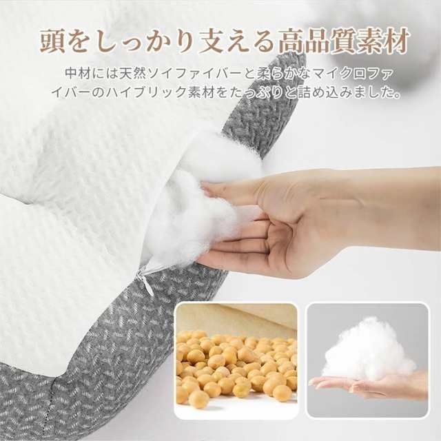 【通気性 安眠 頸椎ケア】枕 マクラ 快眠枕 安眠枕 人体工学 低め いびき 肩こり 首こり ストレートネック まくら 寝返り 高め 体圧分散 肩サポート 調整 通気性抜群 ストレートネック 防臭  頸椎ケア枕 高反発 横向き寝用枕 母の日 父の日 プレゼント thumbnail 9