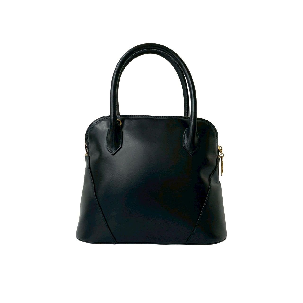 極 美品 YVES SAINT LAURENT イヴ・サンローラン YSL ロゴ 金具 レザー 