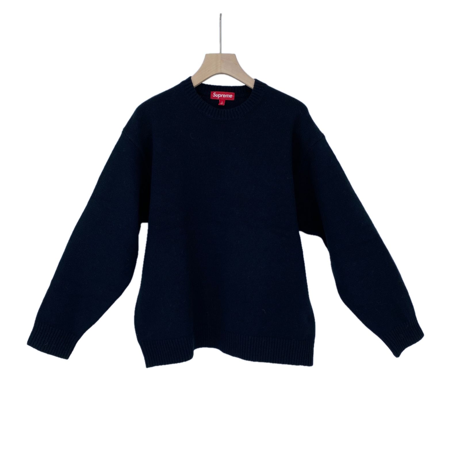 SUPREME Angora Script Sweater メンズ L 黒系【中古】 - メルカリ