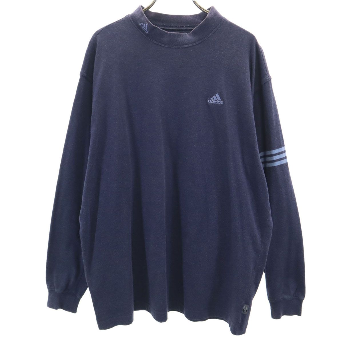 adidas アディダス ゴルフ 長袖 Tシャツ XO ネイビー系 ビッグサイズ