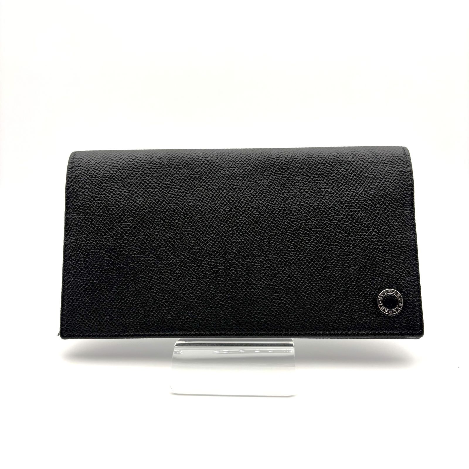 極美品 】BVLGARI ブルガリ・ブルガリ マン 長財布 レザー ブラック 