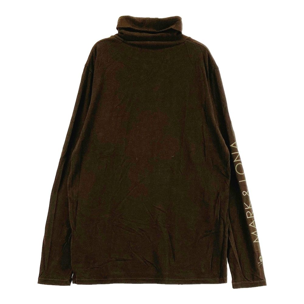 MARK & LONA ブラウン タートルネック シャツ　48 サイズ：50 MARK&LONA マークアンドロナ タートルネック 長袖Tシャツ
