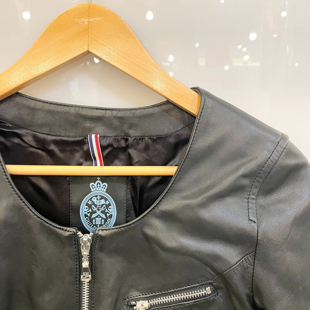 ギルドプライム GUILD PRIME LAMB LEATHER ラムレザー NO COLLAR 