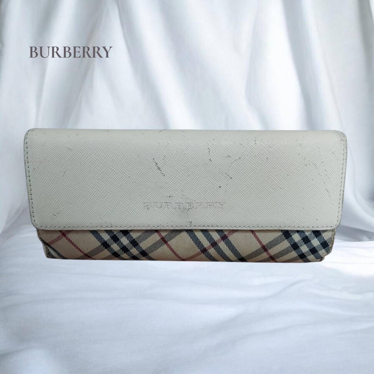 未使用 BURBERRY バーバリー ノバチェック柄 長財布の通販はau
