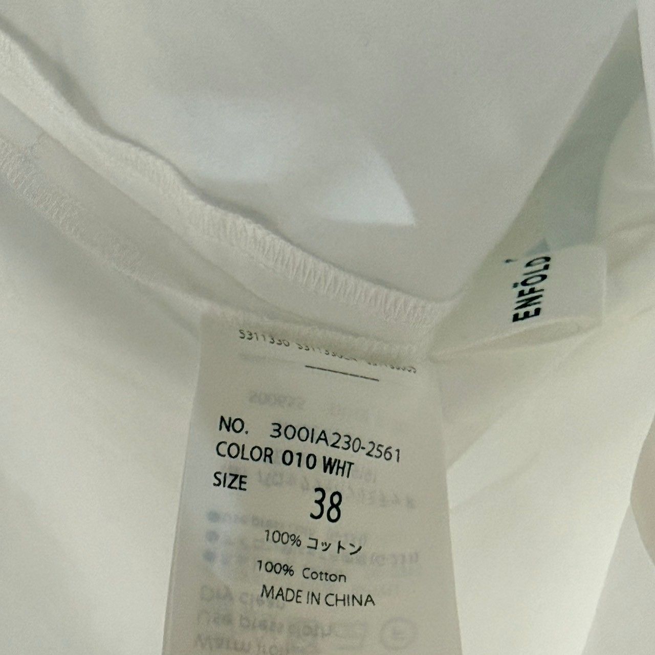 ENFOLD エンフォルド 25AW NOTE SHIRT バンドカラー半袖シャツ