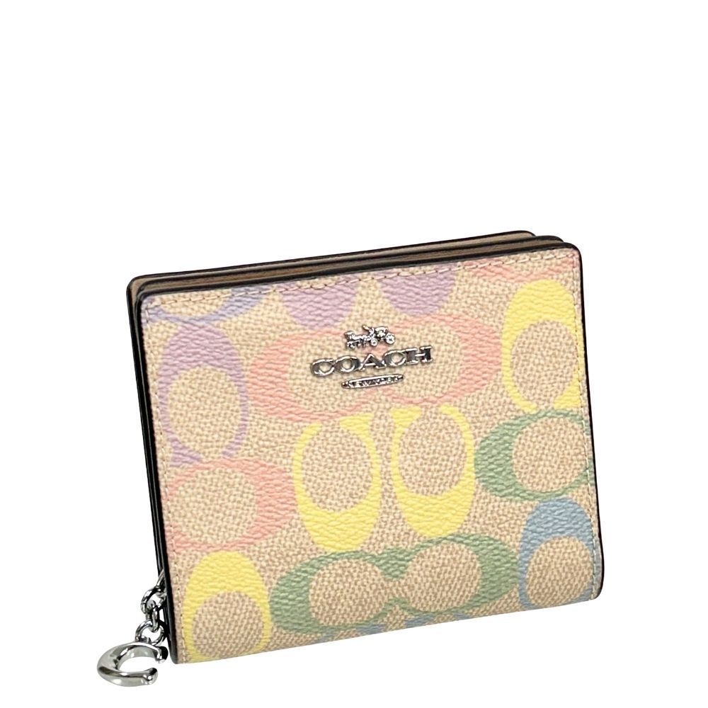 コーチ 財布 レディース COACH 折り財布 レインボー シグネチャー