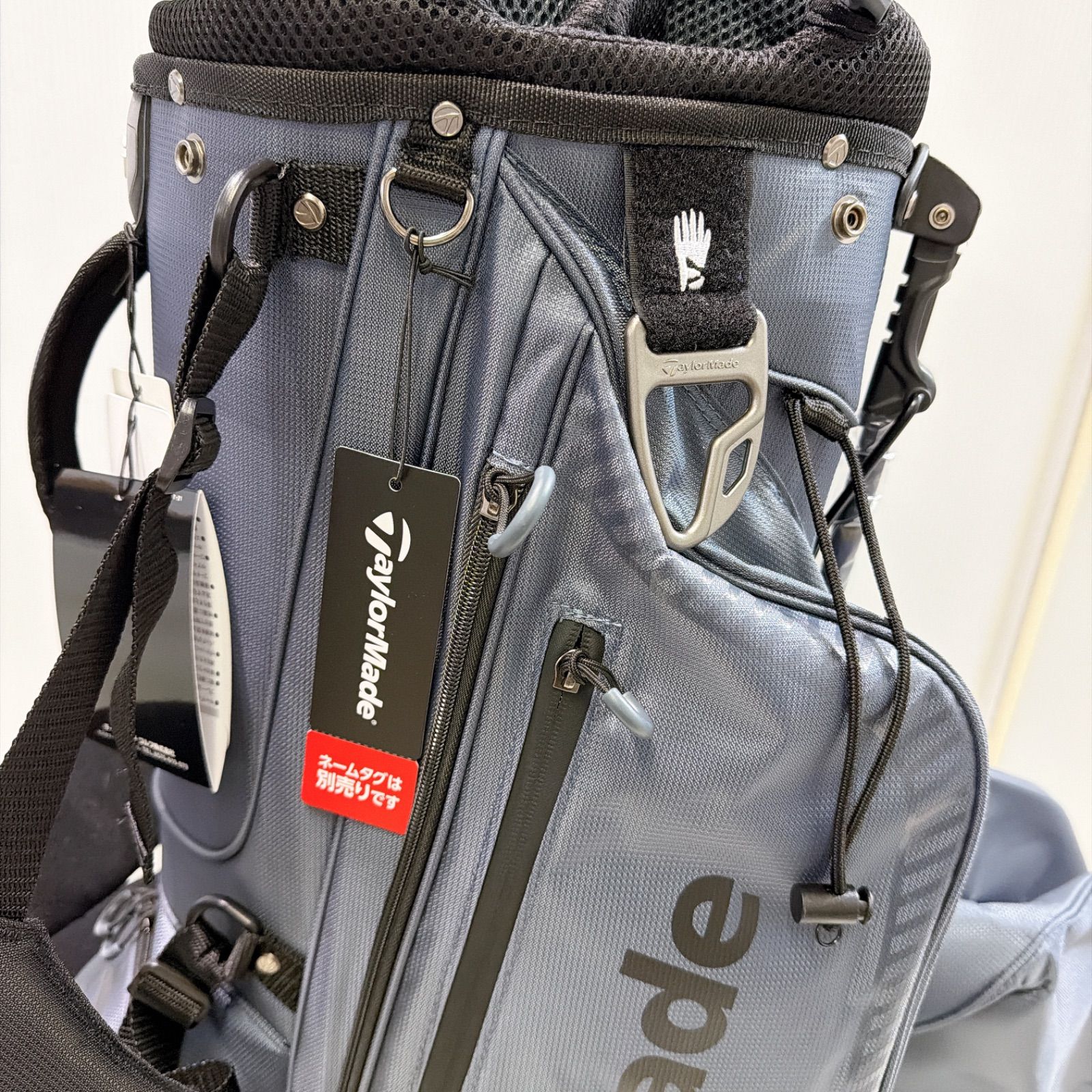 新品　ゴルフバック　キャディバック　スタンド　テーラーメイド　チャコール　グレー 新品未使用 TaylorMade ゴルフバック プロ スタンドバッグ 9.5型