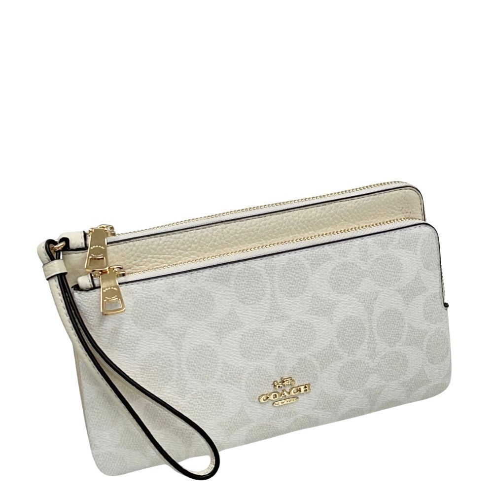 コーチ 財布 レディース COACH ポーチ シグネチャー ダブル ジップ