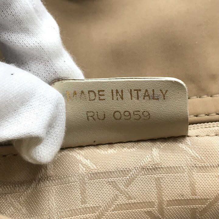 美品 Christian Dior レディ ディオール カナージュ ナイロン