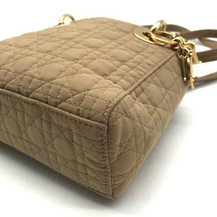 美品 Christian Dior レディ ディオール カナージュ ナイロン