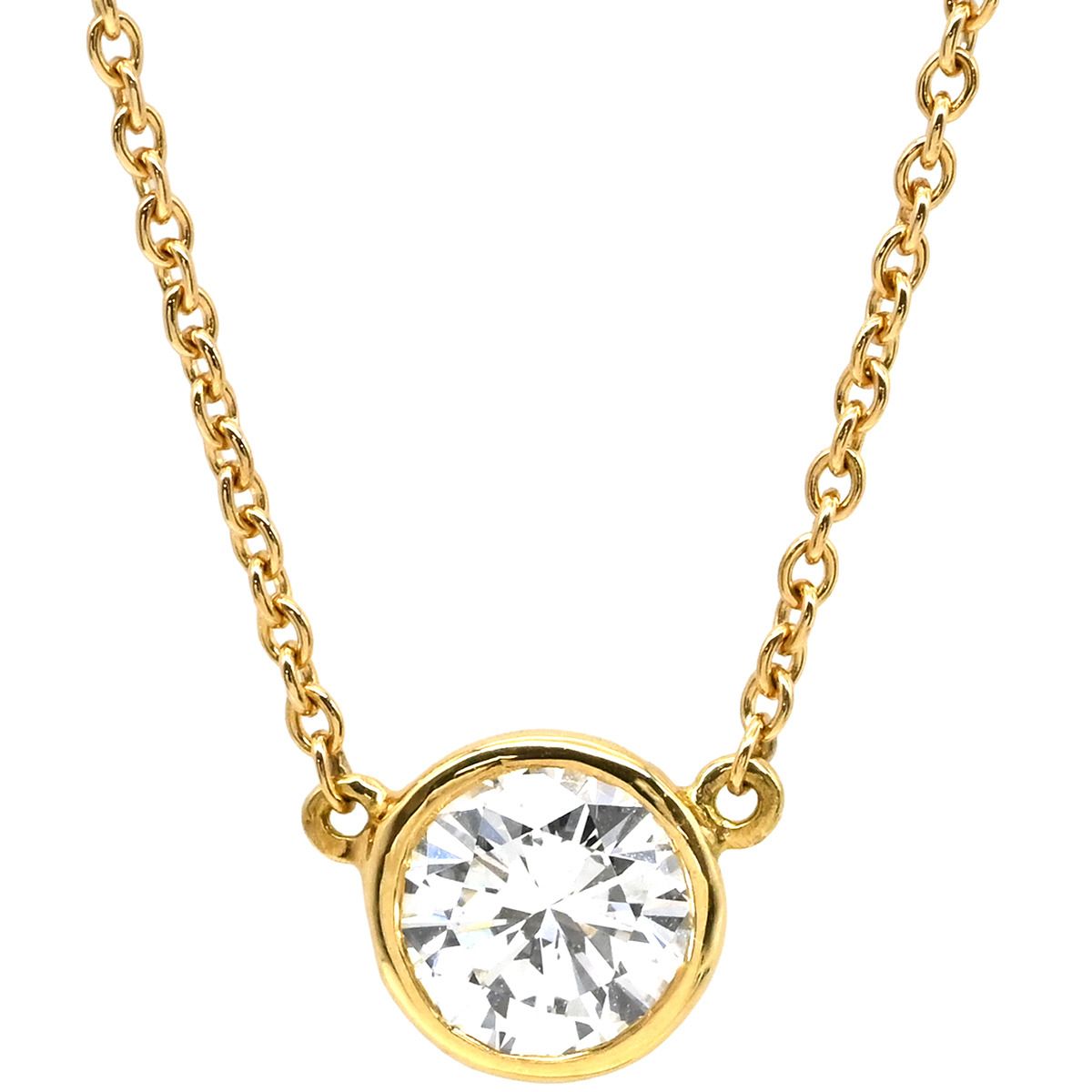 ティファニー Tiffany & Co ネックレス バイザヤード シングルダイヤ 