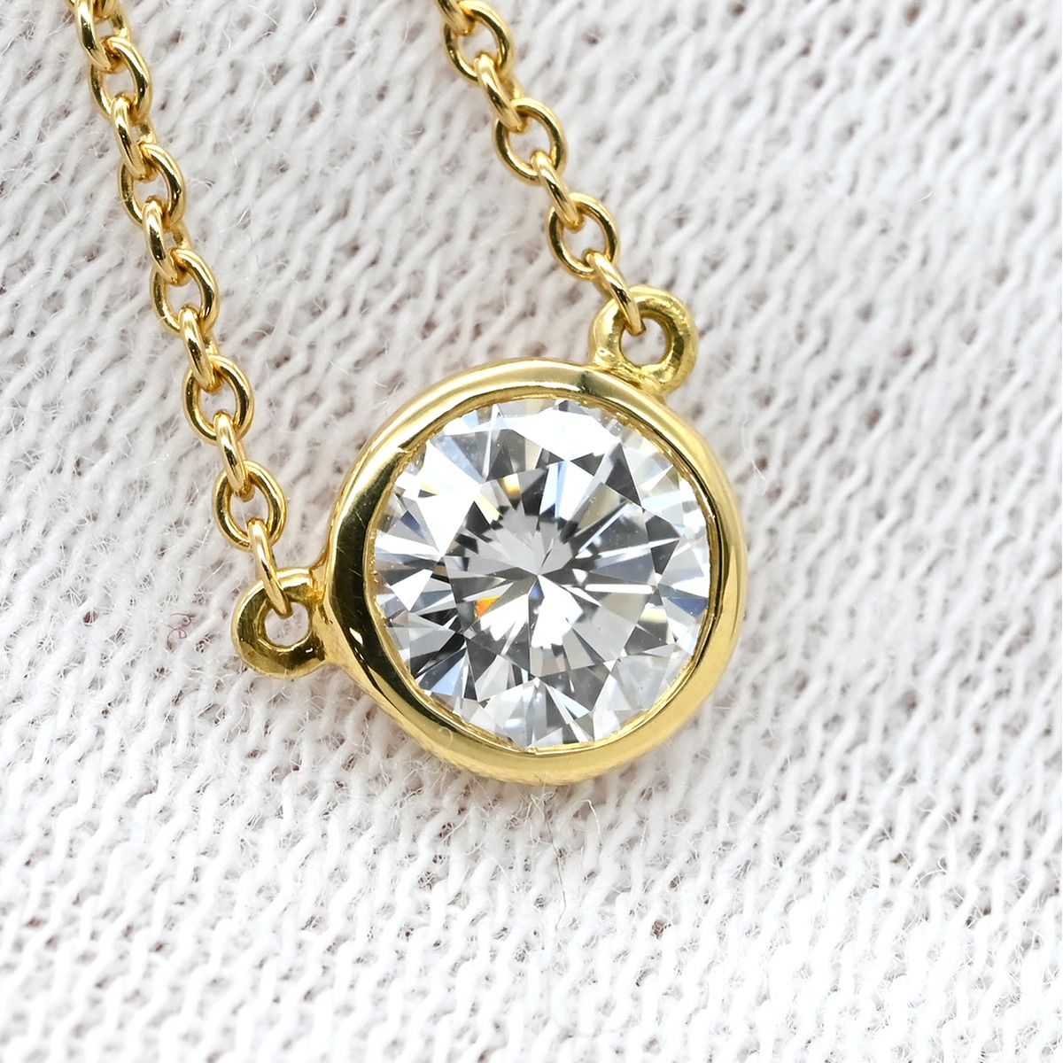 ティファニー Tiffany & Co ネックレス バイザヤード シングルダイヤ 