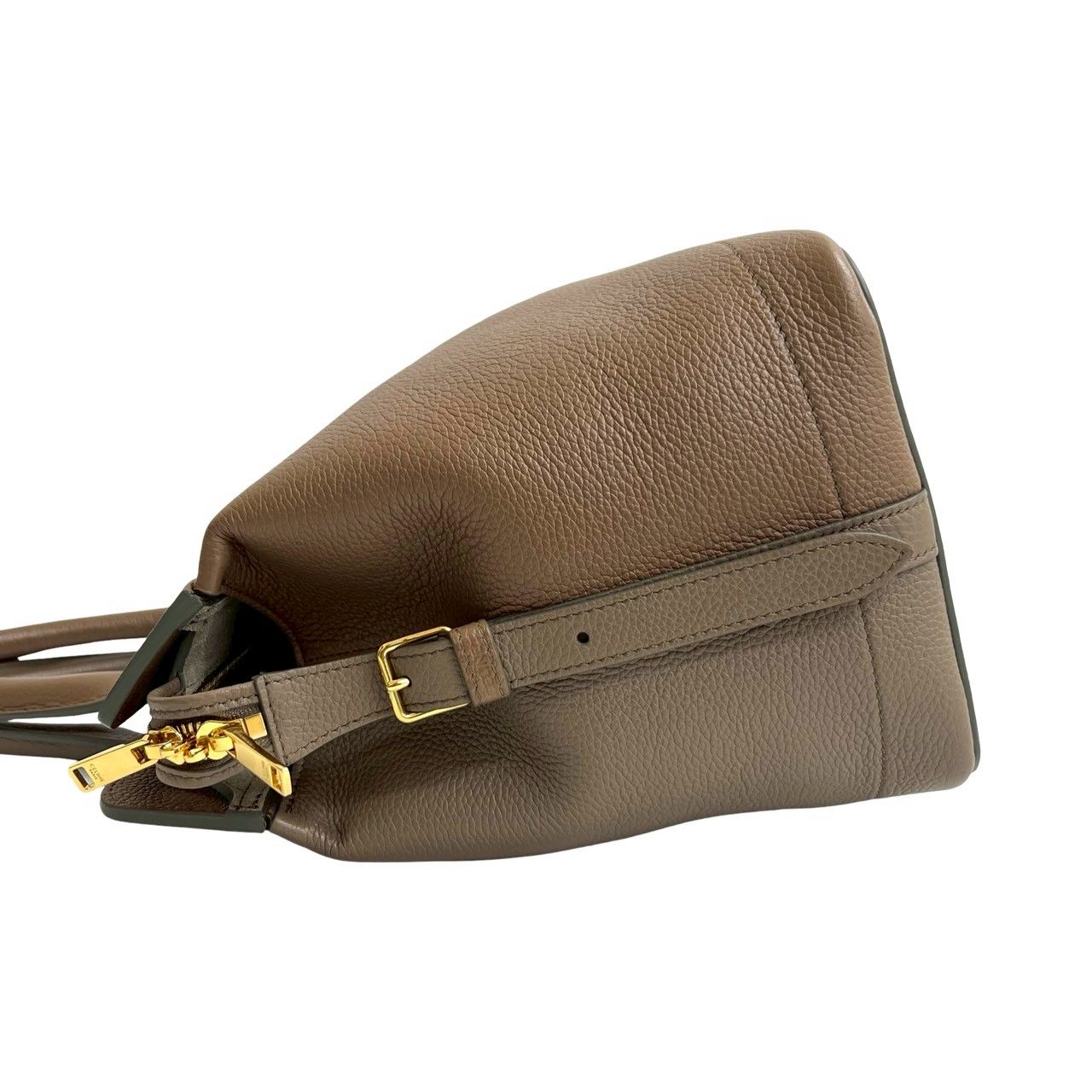極 美品 袋 鍵付き CELINE セリーヌ カバ ドゥ フランス ミディアム 