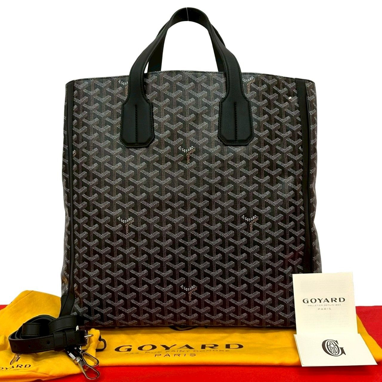 ほぼ未使用 袋付き GOYARD ゴヤール サック ヴォルテール レザー ほぼ未使用 袋付き GOYARD ゴヤール サック ヴォルテール レザー