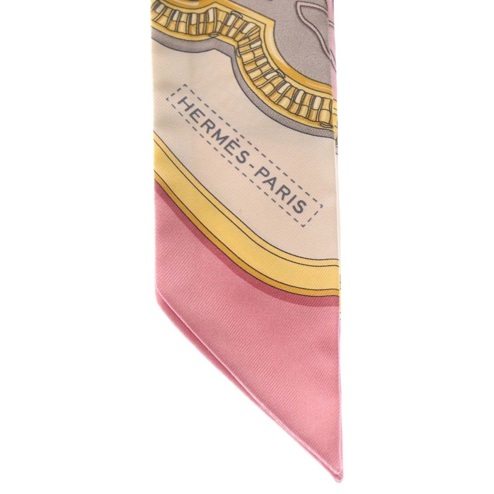 HERMES (エルメス) ツイリー グラン・アパラ シルクスカーフ ピンク