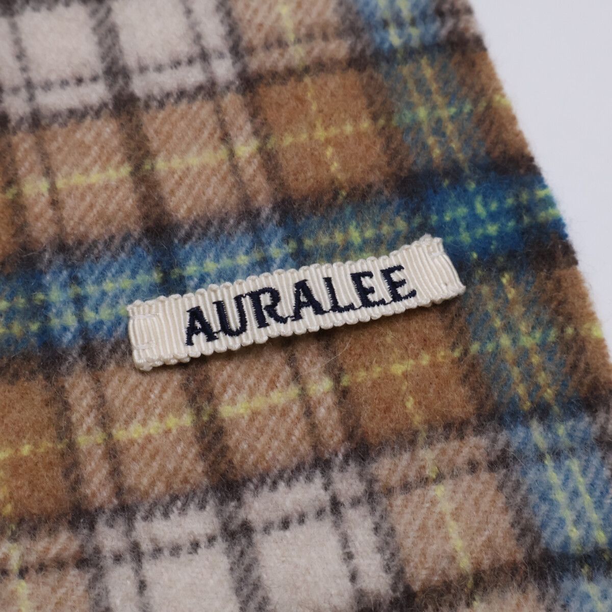 AURALEE オーラリー CASHMERE CHECK STOLE カシミヤ チェック - メルカリ